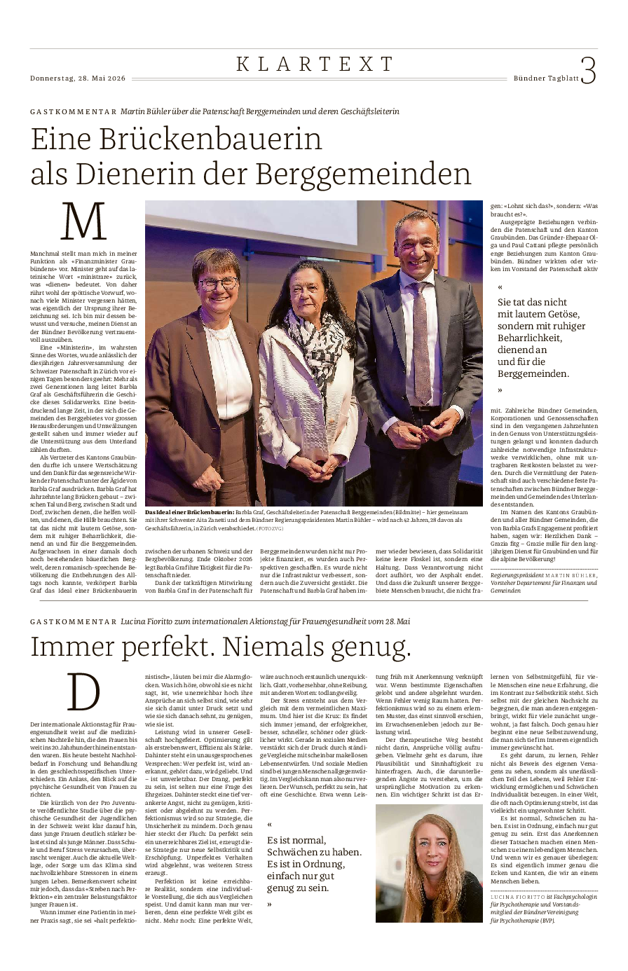 Gastkommentar Mai 2026 Gastkommentar Mai 2026