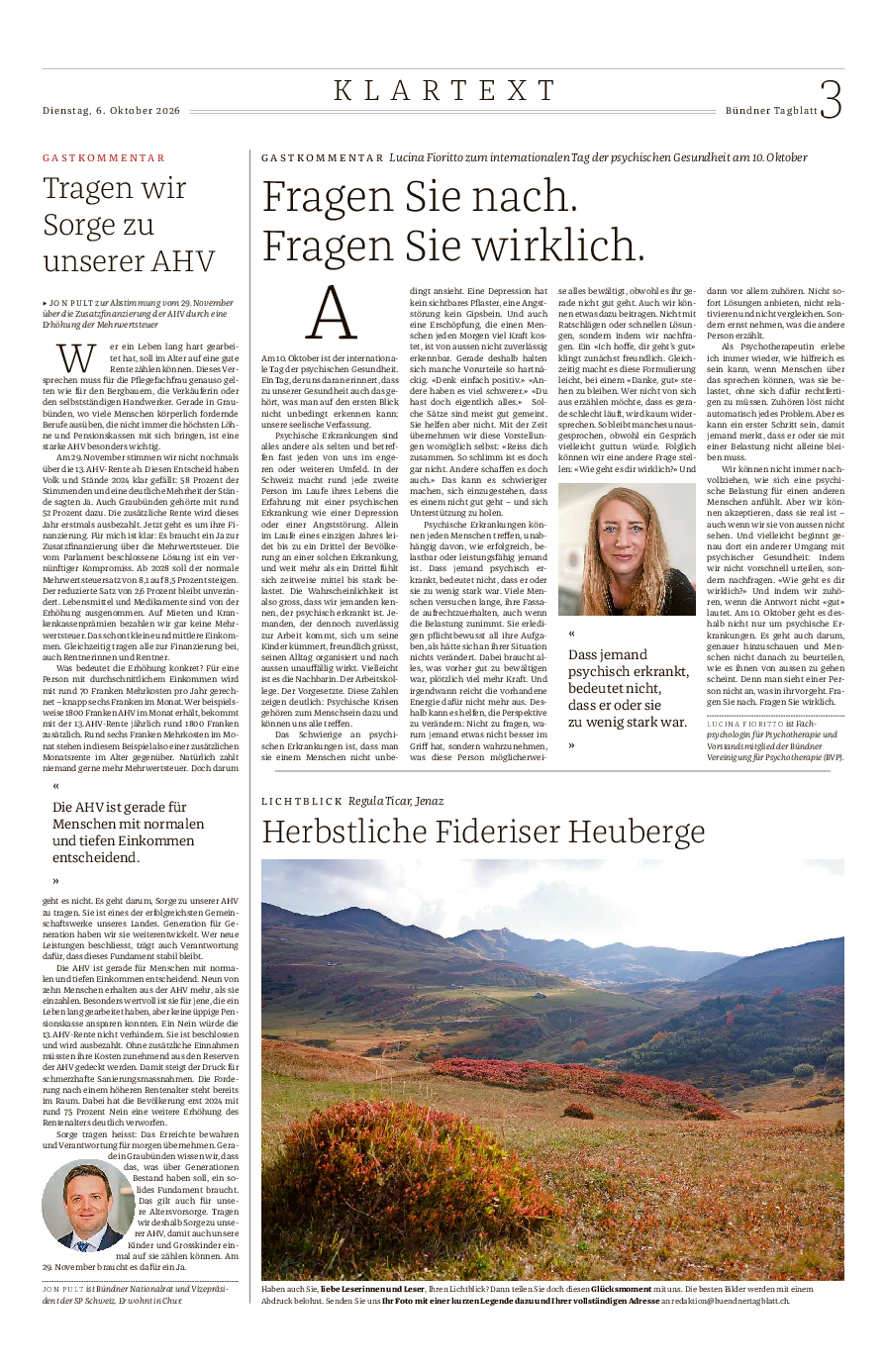 Gastkommentar Oktober 2026 Gastkommentar Oktober 2026