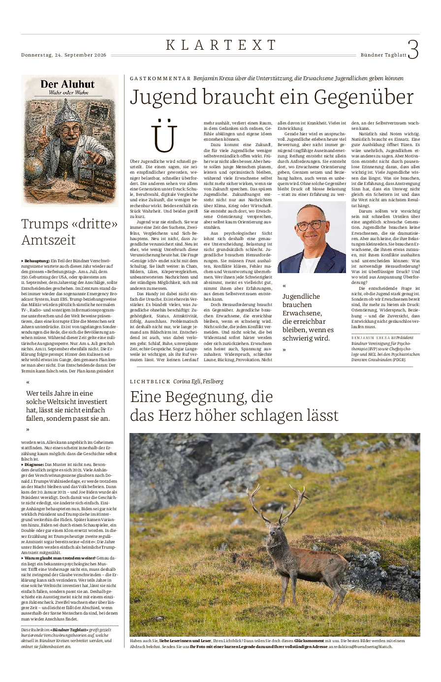 Gastkommentar September 2026 Gastkommentar September 2026