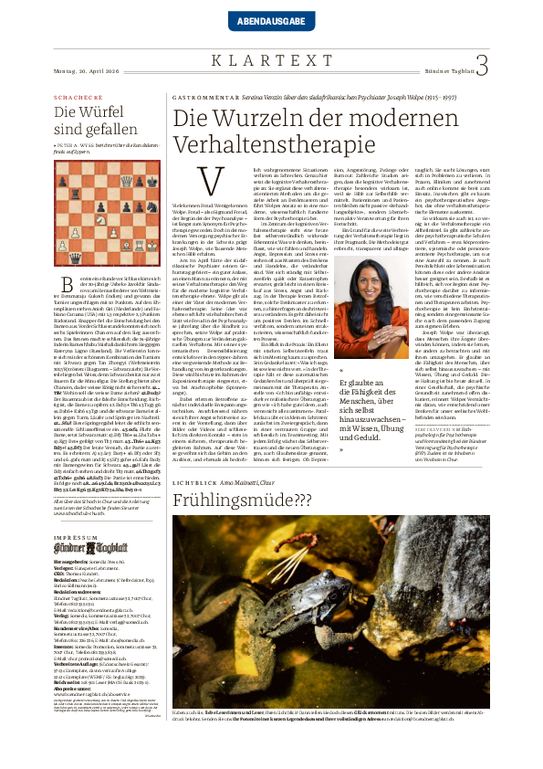 Gastkommentar April 2026 Gastkommentar April 2026